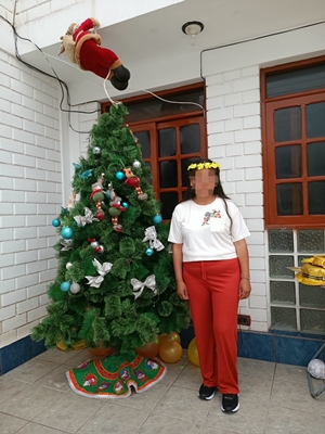 Celebración navideña en la casa de reposo