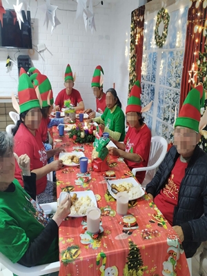 Momentos de la celebración navideña